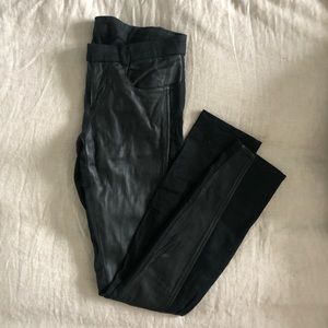 Helmut Lang Leather Skinny Jeans